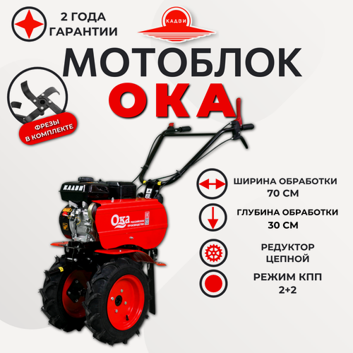 Изображение товара Мотоблок Ока МБ-1Д2М10А, кадви 170F, 7 л. с.