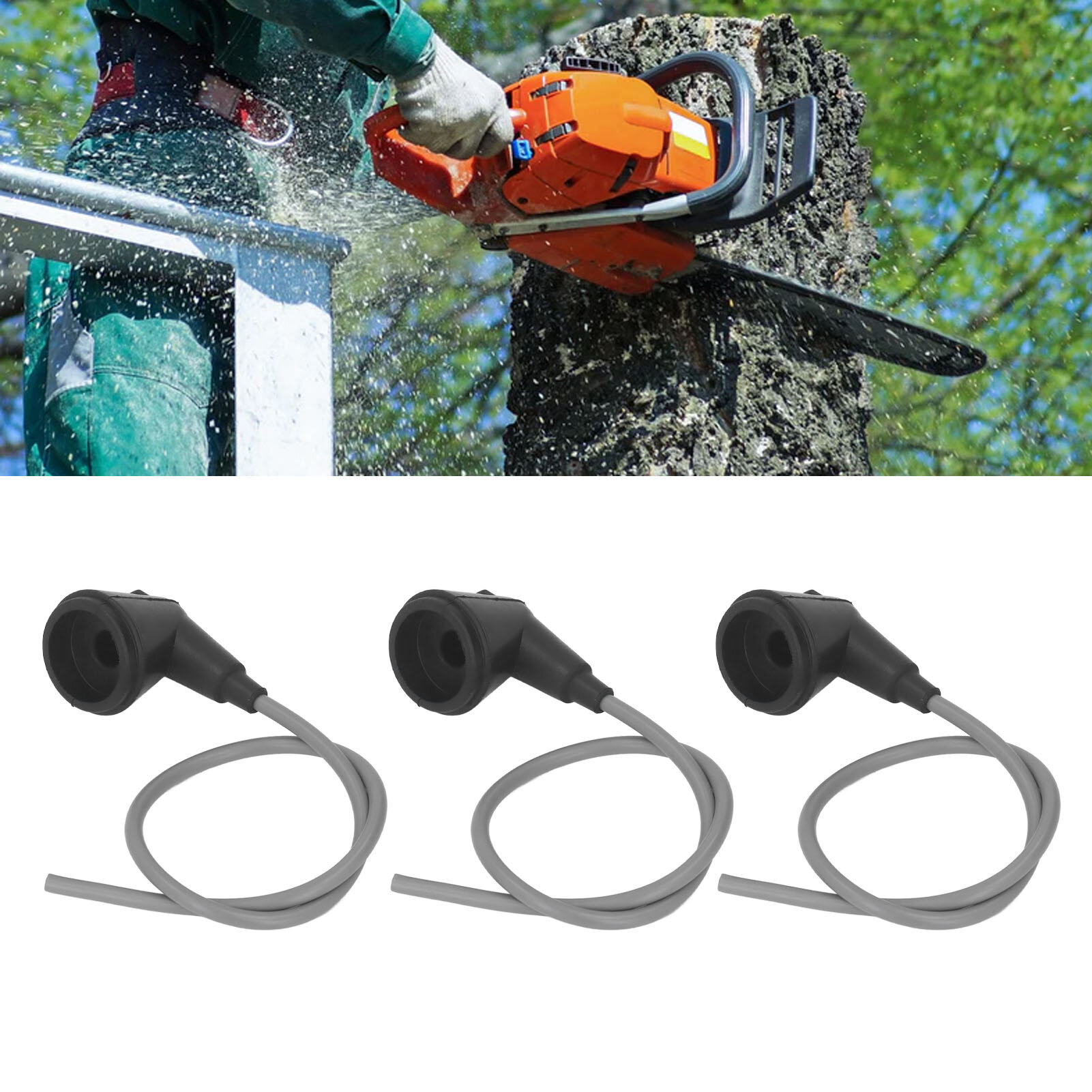 Изображение 3pcs Chainsaw Ignition Cable Lead Professional Spark Plug Wire Set for STIHL 070 090 Chain 0000 405 0600