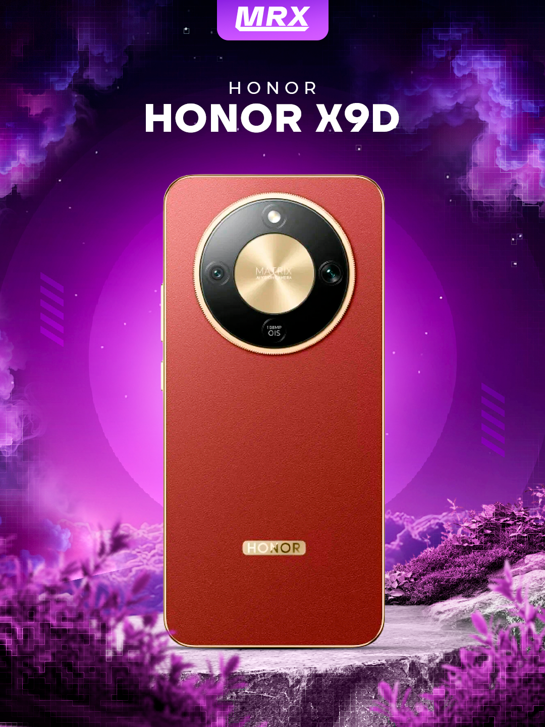 Смартфон HONOR X9d 8/256 ГБ, 6.79", ANDROID Dual nano SIM, BORDO