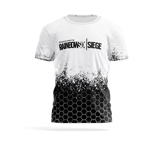 Футболка PANiN Brand, размер M, белый, черный smoke from rainbow six siege r6 2021 mens oversized summer t shirt printed fashion