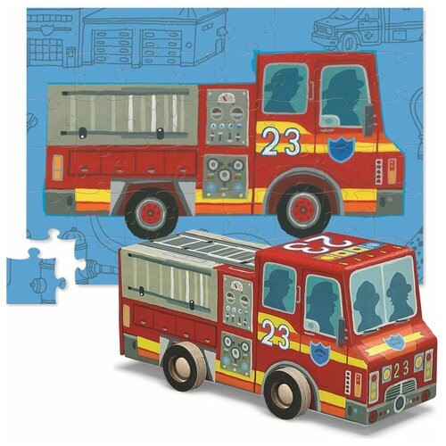 Пазл Crocodile Creek «Пожарная машина» 48 деталей