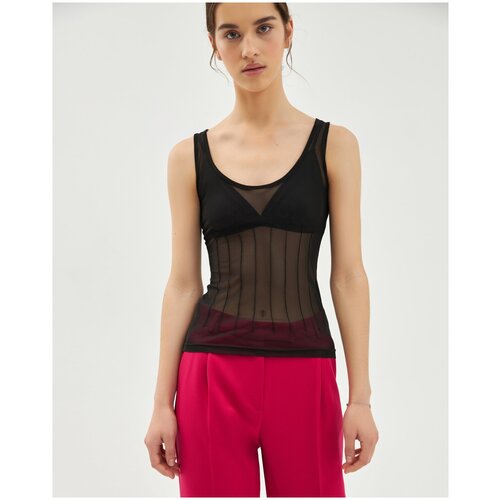 фото Майка с защипами shi-shi (46, черный)