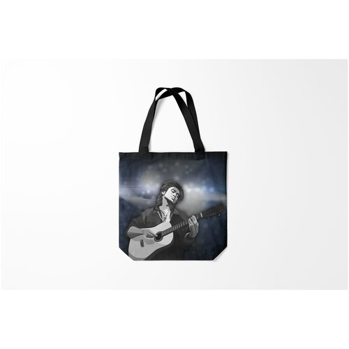 фото Сумка-шоппер / 40х40 см / рок / виктор цой кино burnettie