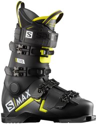 Горнолыжные ботинки Salomon S/MAX 110, р. 10.5 / 28.5, black/acid green/white