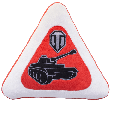 Подушка World of Tanks в виде знака автомобильная