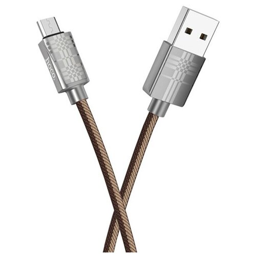 USB Кабель Micro, HOCO, U61, коричневый кабель usb micro usb 1 2м hoco u61 синий