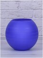 Интерьерная стеклянная ваза для цветов и сухоцветов, сливовый конфитюр ваза, лиловый, круглая 19см