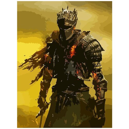 Картина по номерам на холсте игра Dark Souls - 6779 В 30x40 картина по номерам на холсте игра dark souls prepare to die 11515 в 30x40