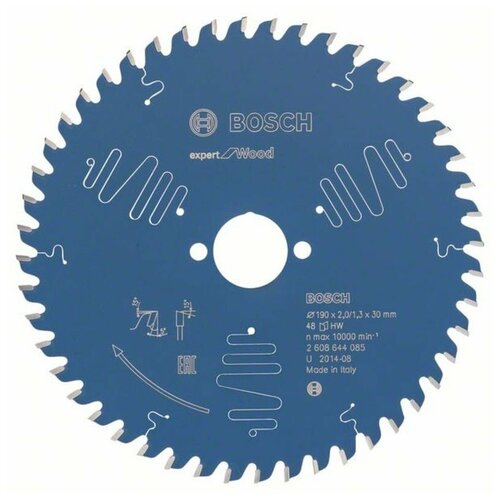 Пильный диск Expert for Wood Bosch 190x30x2.0/1.3 (48зуб) (2608644085)