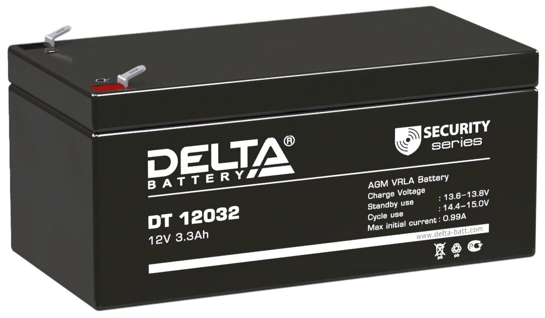 Аккумуляторная батарея DELTA Battery DT 12032 12В 3.3 А·ч