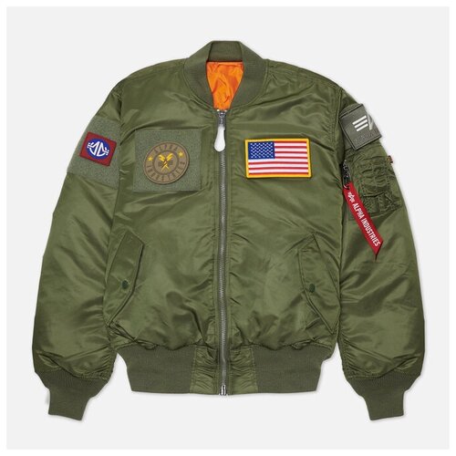 Мужская куртка бомбер Alpha Industries MA-1 Flex Flight оливковый, Размер XL