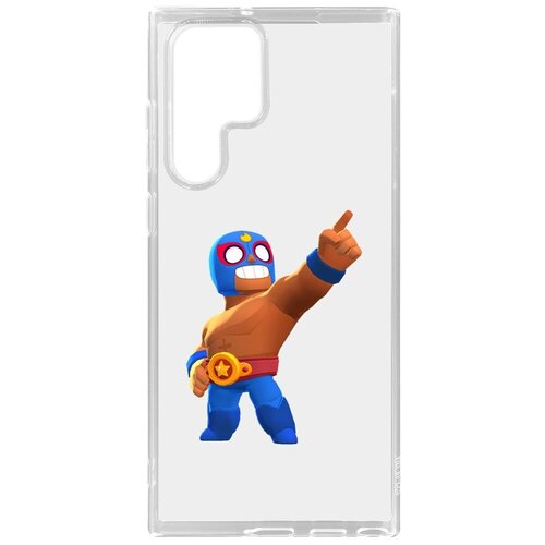 Чехол-накладка Clear Case Brawl Stars-Эль Примо для Samsung Galaxy S22 Ultra чехол накладка clear case brawl stars плохиш базз для samsung galaxy s22 ultra