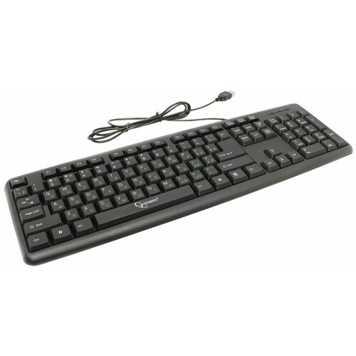 Клавиатура проводная GEMBIRD KB-8320U-BL USB 104 клавиши черная 58000₽