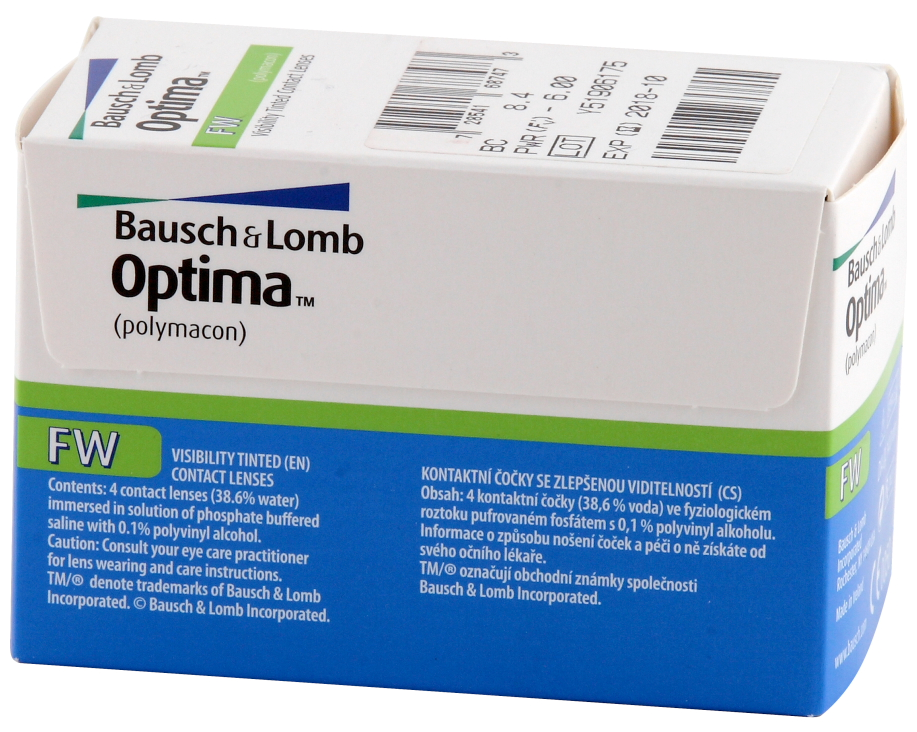 Контактные линзы optima fw 4 шт 8,4, -3,25 bausch+lomb Bausch & Lomb - фото №11