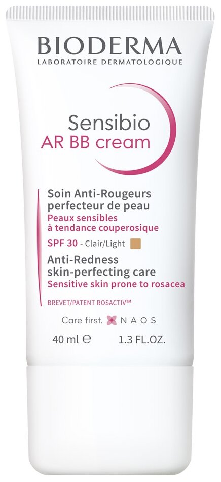 BB крем для лица Bioderma Sensibio AR Cream Anti-Redness Skin-Perfecting Care 40мл