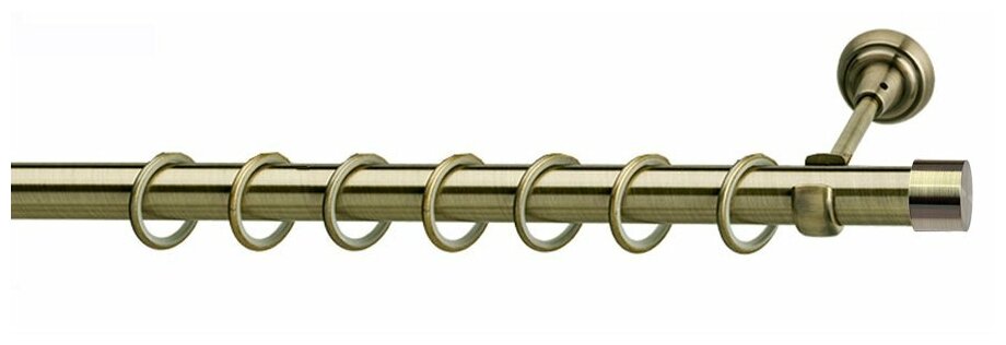 фото Карниз с заглушками антик 25мм 200см: однорядный