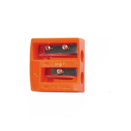 Точилка двойная, пластмассовая Оранжевая, ASH535
