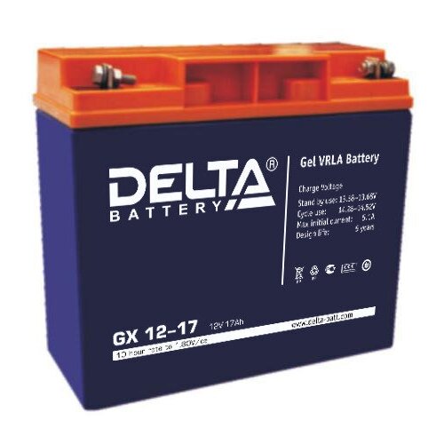 Аккумуляторная батарея DELTA Battery GX 12-17 12В 17 А·ч аккумуляторная батарея delta battery gx 12 24 12в 24 а·ч