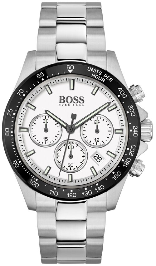 Наручные часы BOSS Hero, серебряный, белый