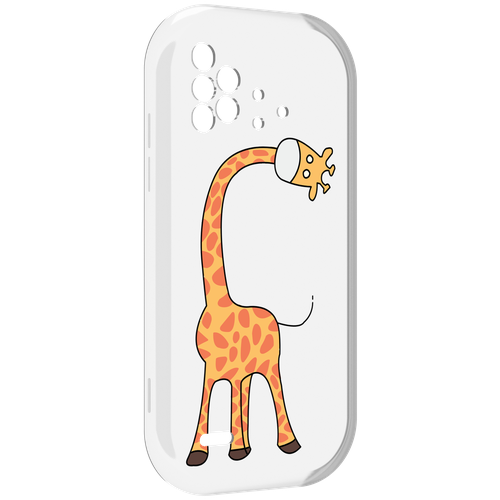 Чехол MyPads жирафик детский для UMIDIGI Bison X10 / X10 Pro задняя-панель-накладка-бампер