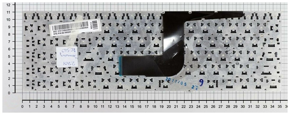 Клавиатура для ноутбука Samsumg BA59-02927C черная без рамки