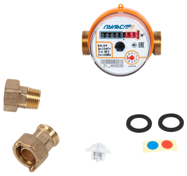 Счетчик воды пульсар про Универсальный 1/2" - фотография № 3