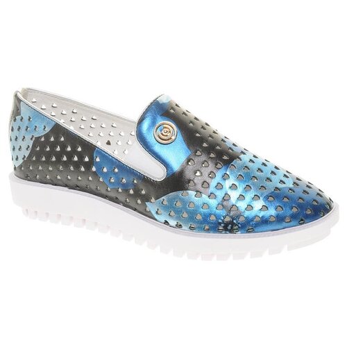 Слиперы Francesco (nappa/blu) женские лето, размер 38, цвет синий, артикул 655