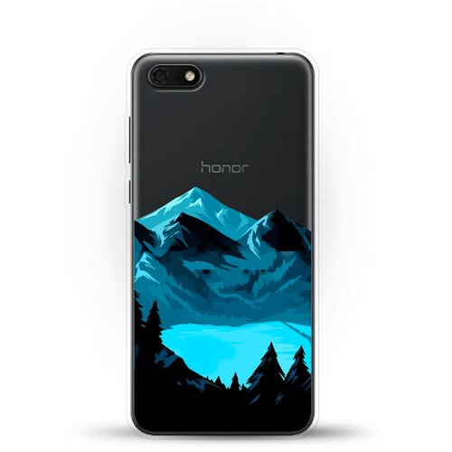 фото Силиконовый чехол горы и озеро на honor 7s andy & paul