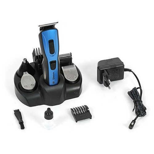 Триммер для волос Sakura SA-5523BL 10 насадок АКБ чёрно-синий 462700₽