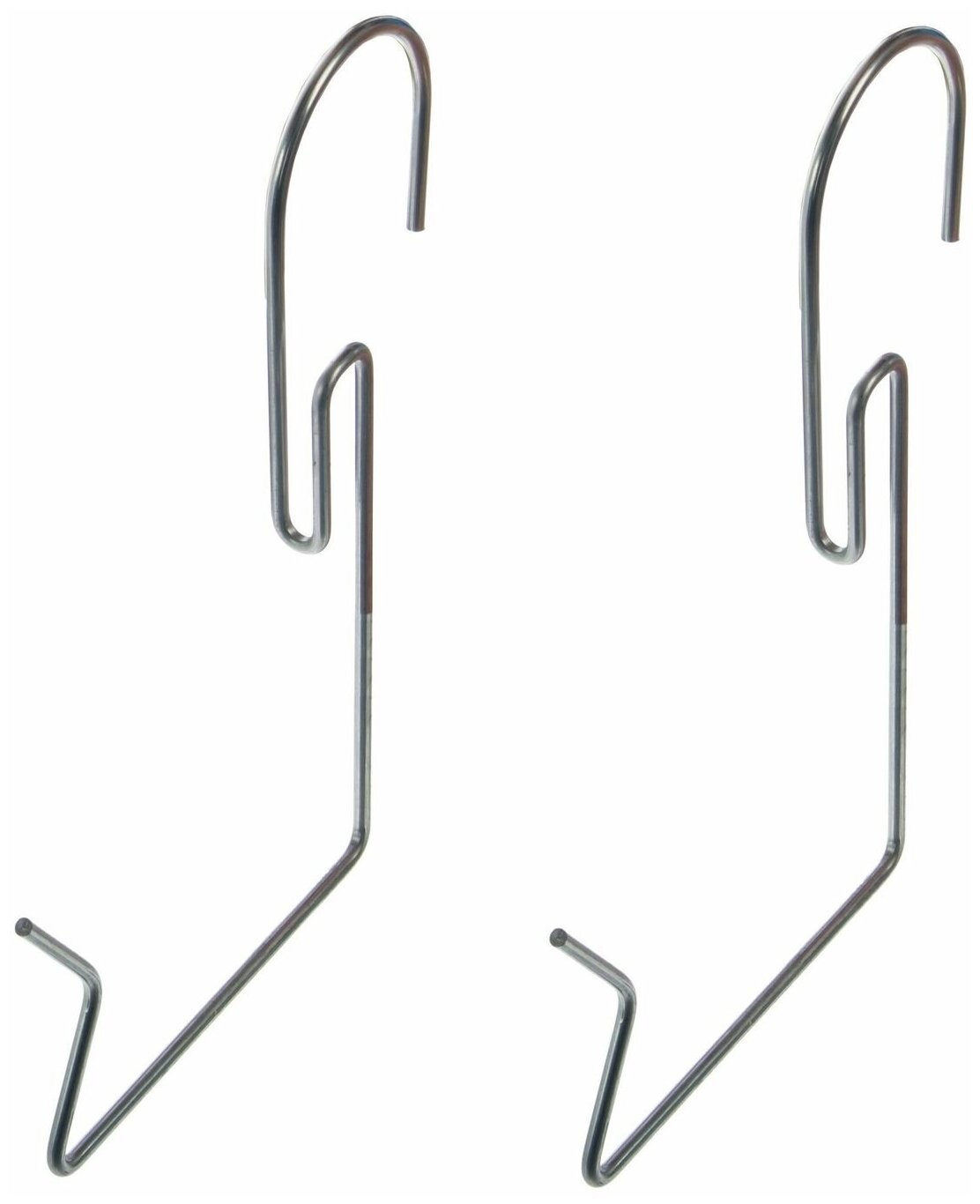 Держатель для балконного ящика, нержавеющая сталь, подвесное размещение, серый цвет, комплект 2 шт