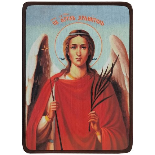 Икона Ангел Хранитель с веточкой, размер 6 х 9 см икона ангел хранитель с веточкой размер 6 х 9 см