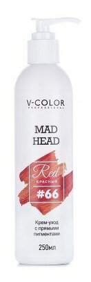 V-COLOR Краситель прямого действия Mad Head, 66 red, 250 мл