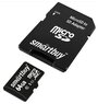 Карта памяти SmartBuy microSDHC (64 GB) 10 класс + адаптер SD
