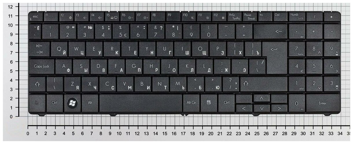 Клавиатура для ноутбука Packard Bell MP-07F33SU-920 черная