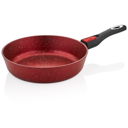 фото Сковорода маруся титан&гранит 611-26, 26 см, съемная ручка, красный