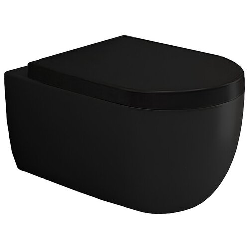 Унитаз Bocchi V-Tondo 1416-004-0129 подвесной Черный матовый без сиденья
