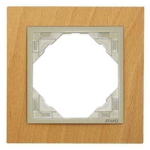 Рамка 1-постовая Efapel Logus 90 Arbore бук/жемчуг 90910 TFP