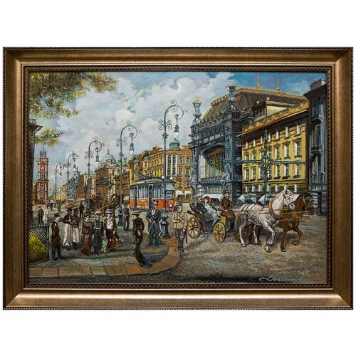 фото Картина маслом "елисеевский магазин" васильев русская живопись