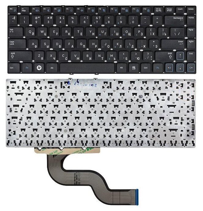 Клавиатура для ноутбука Samsumg V122960BS1 черная без рамки 1020₽