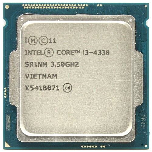 Процессор Intel Core i3-4330 Haswell LGA1150, 2 x 3500 МГц, OEM процессор intel core i5 4690 haswell lga1150 4 x 3500 мгц oem