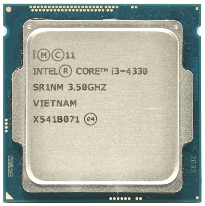 Процессор Intel Core i3-4330 Haswell LGA1150,  2 x 3500 МГц, OEM