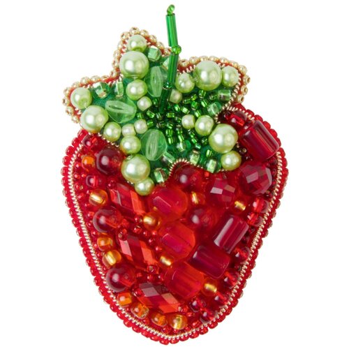 БП295 Набор для изготовления броши 'Клубника' 5,0*7,0см