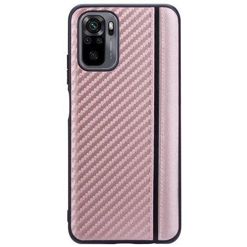 фото Чехол-накладка g-case carbon для xiaomi redmi note 10 / redmi note 10s розовое золото