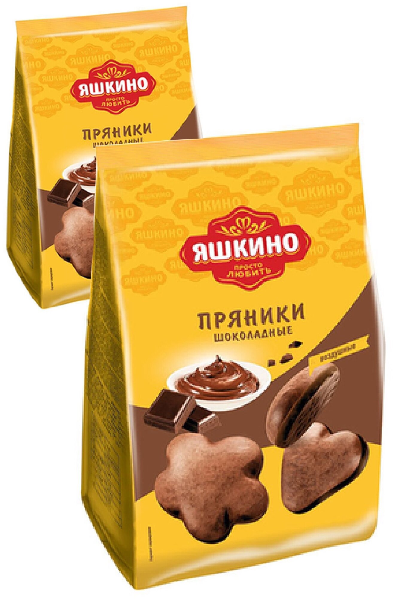 «Яшкино», пряники «Шоколадные»,2 упаковки по 350 г