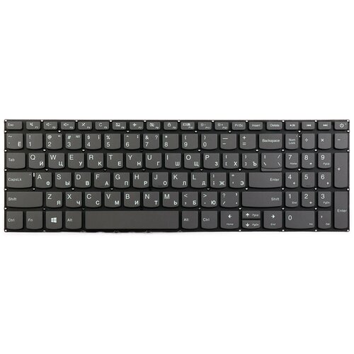 Клавиатура для ноутбука Lenovo IdeaPad 320-15AST 320-15ABR Series Плоский Enter Серая без рамки PN 9ZNDRDSN101 108500₽