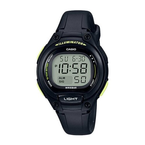 Наручные часы CASIO Collection LW-203-1B, черный, серебряный