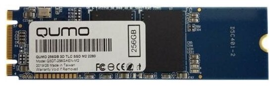 QUMO Твердотельный накопитель SSD M2 256 Gb QUMO Q3DT-256GAEN-M2 Read 560Mbs Write 540Mbs 3D NAND TLC 221900₽
