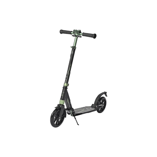 Городской самокат TechTeam City Scooter 2022, черно-зеленый самокат techteam jogger 230 2022 черно розовый