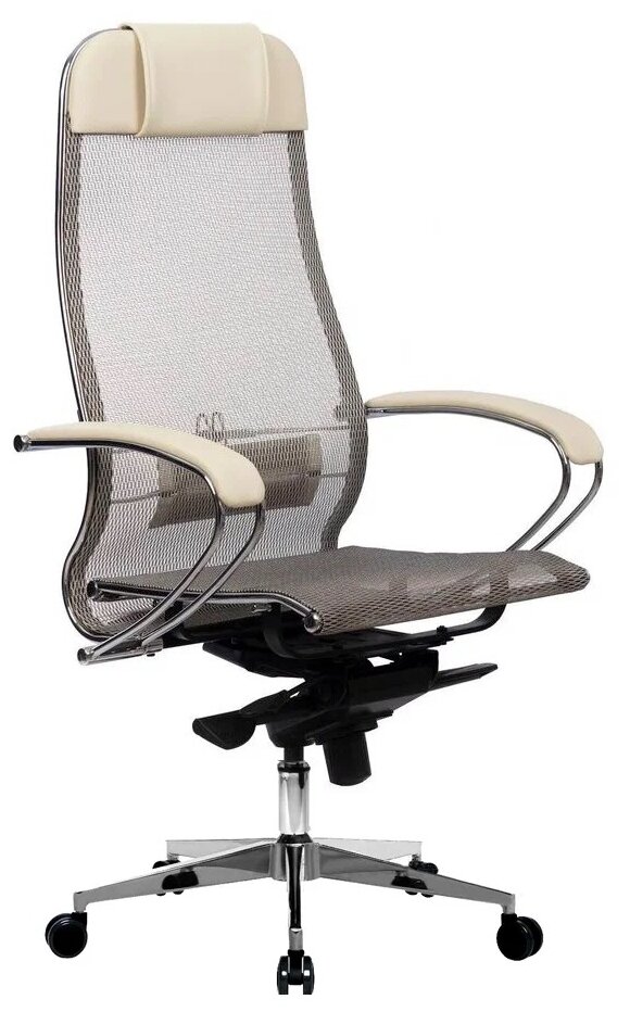 Компьютерное кресло Метта Samurai S-1.041 офисное, обивка: искусственная кожа/текстиль, цвет: бежевый