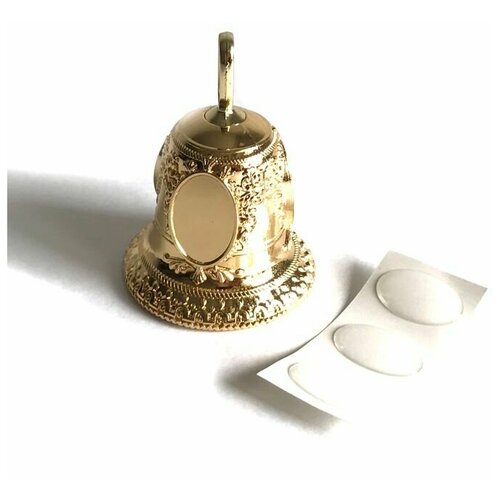 металлический колокольчик для украшения рождества Колокольчики с линзами (заготовка), фас 10